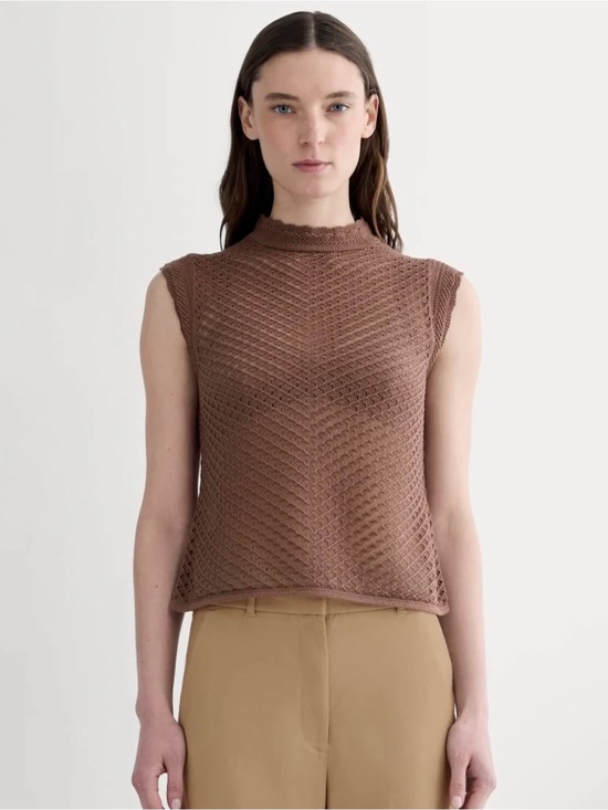 Everlane Tops - NET Everlane The Lace Knit mock neck top